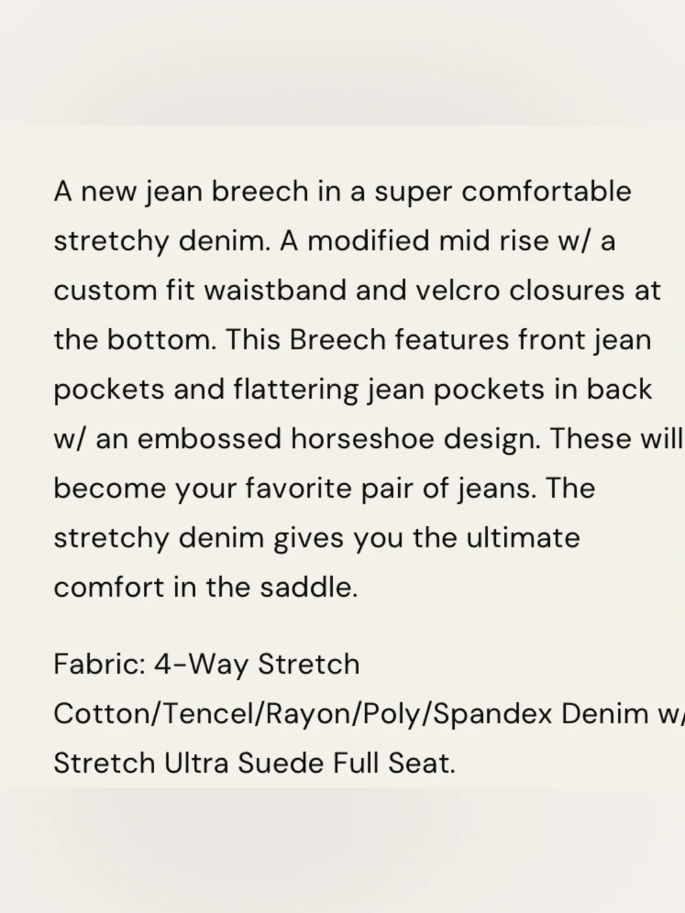 Goode Rider Equestrian Elite Jeans Size 38 x 30 - Picture 8 of 8